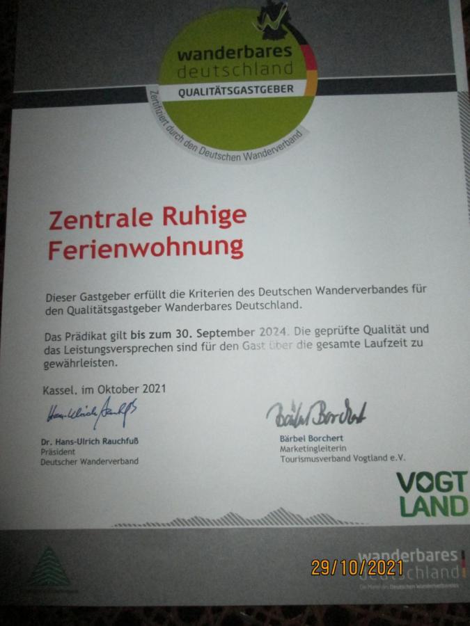 Zentrale-Ruhige Ferienwohnung 莱辛巴赫伊姆沃戈蒂 外观 照片