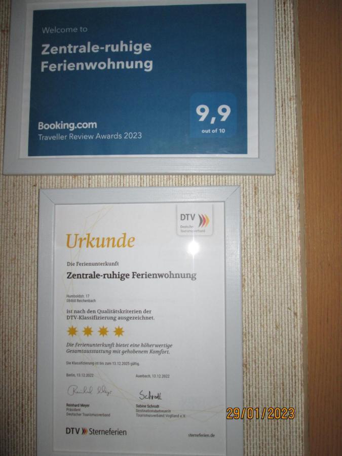 Zentrale-Ruhige Ferienwohnung 莱辛巴赫伊姆沃戈蒂 外观 照片